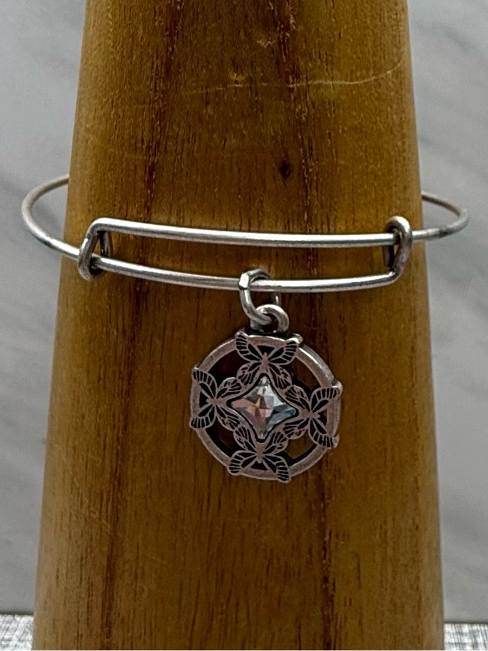Alex and Ani Silver Charm Bangle Bracelet